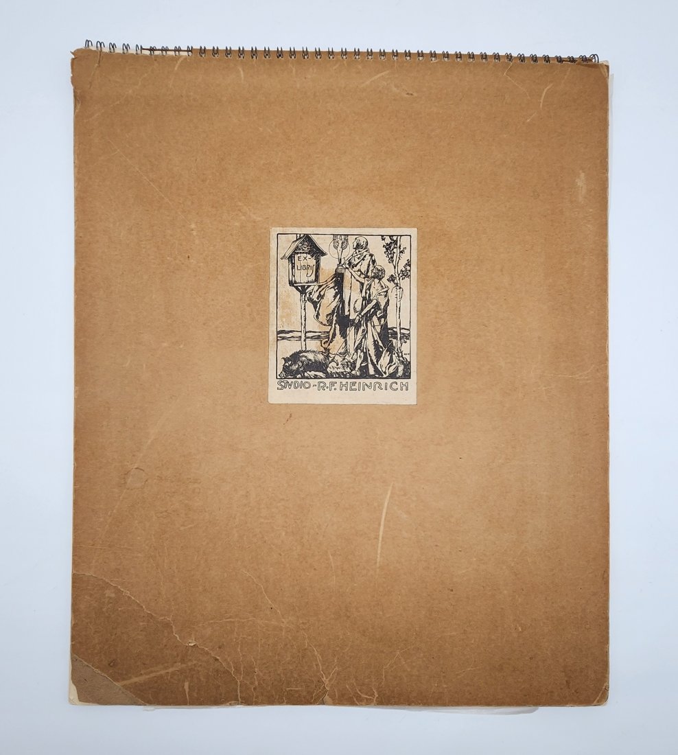 Antique Studio Drawings of Colonial & Native French-Indian War Soldiers & Firearms by R.F. Heinrich (1 of 12)