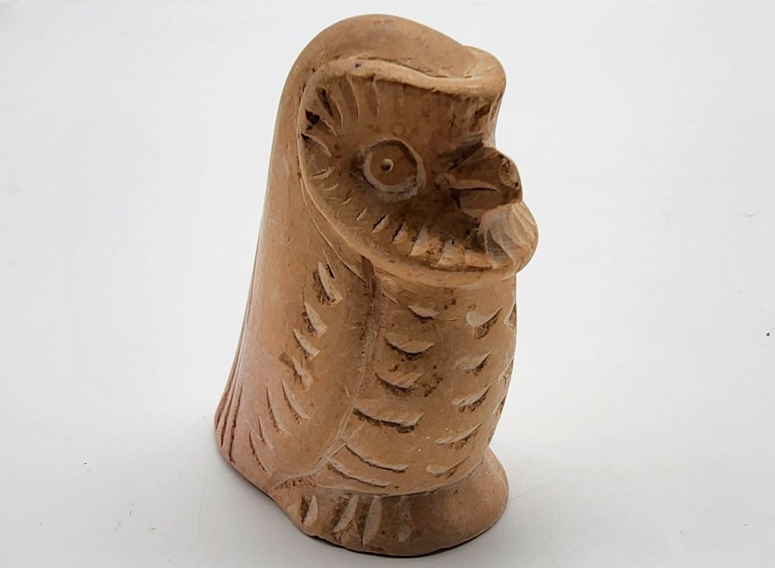 Mid Century Inuit Carved Stone Owl Sculpture (1 of 3)