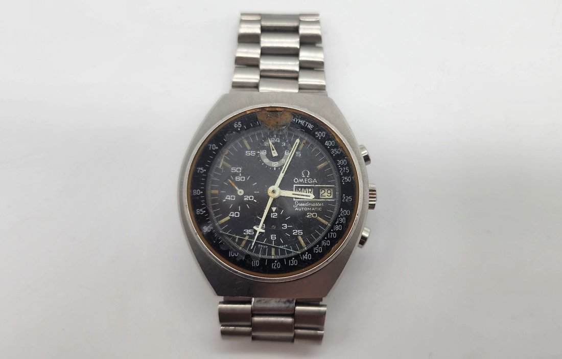 Omega Seamaster Speedmaster Stainless Steel Automatic Watch For Parts (Broken) (1 of 5)