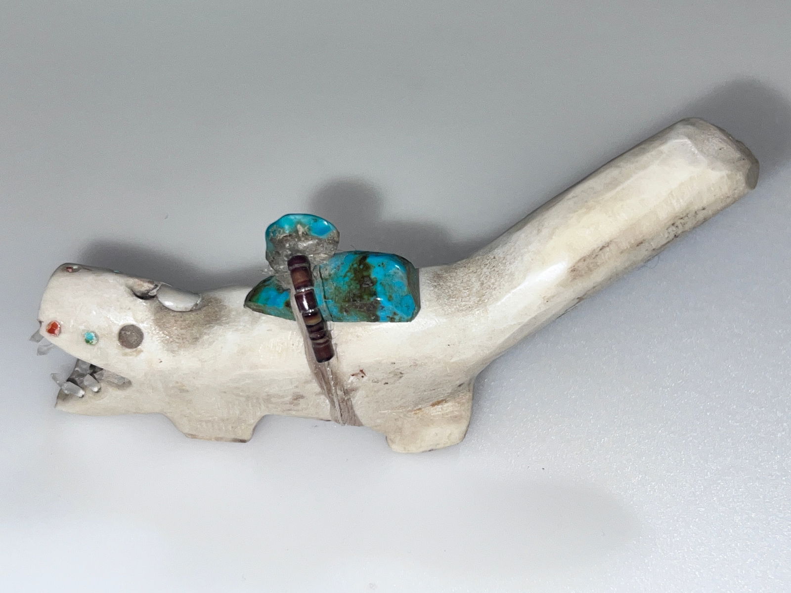 Zuni Antler Fetish by Leonard Halate (1 of 5)