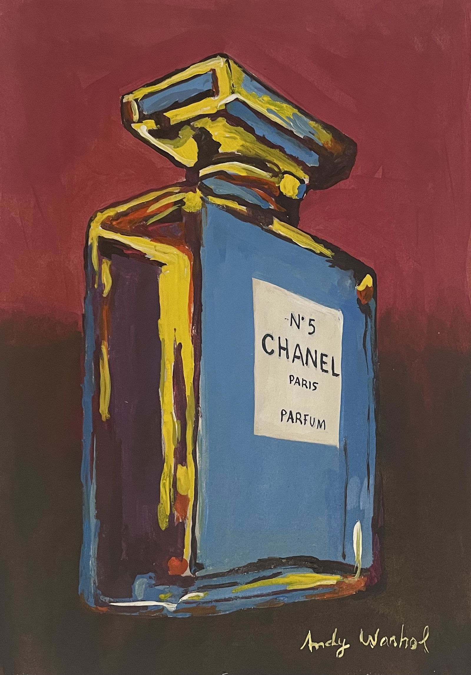 Signed Andy Warhol Mixed Media on Paper (1 of 3)