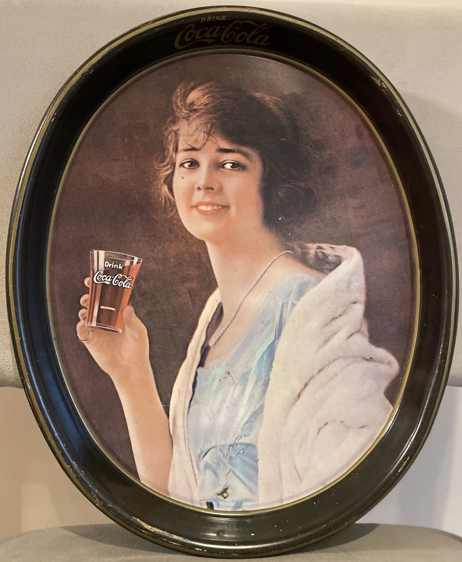 Vintage Oval Coca Cola Serving Tray (1 of 3)