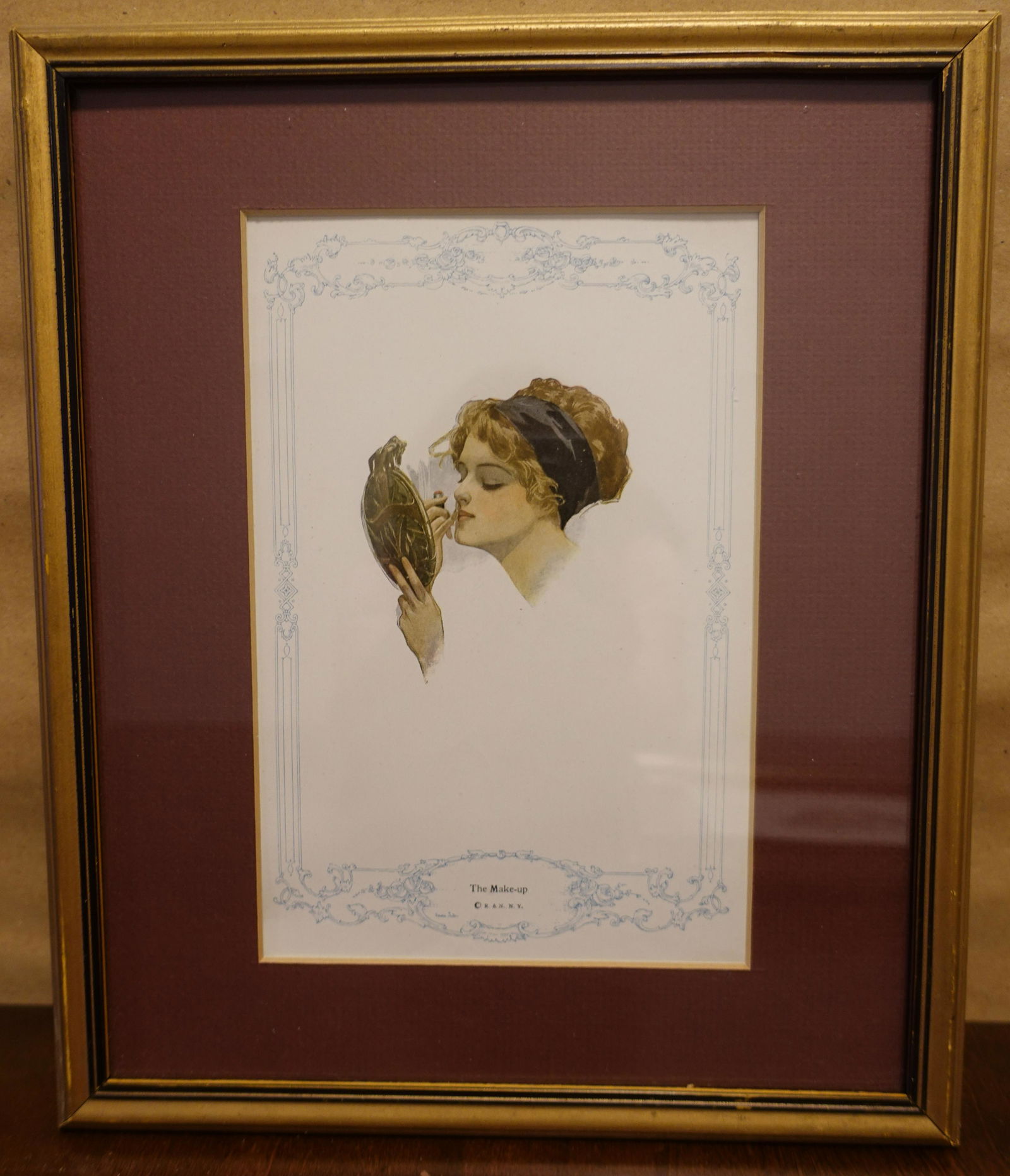 Harrison Fisher Victorian Lady  The Make-Up (1 of 2)