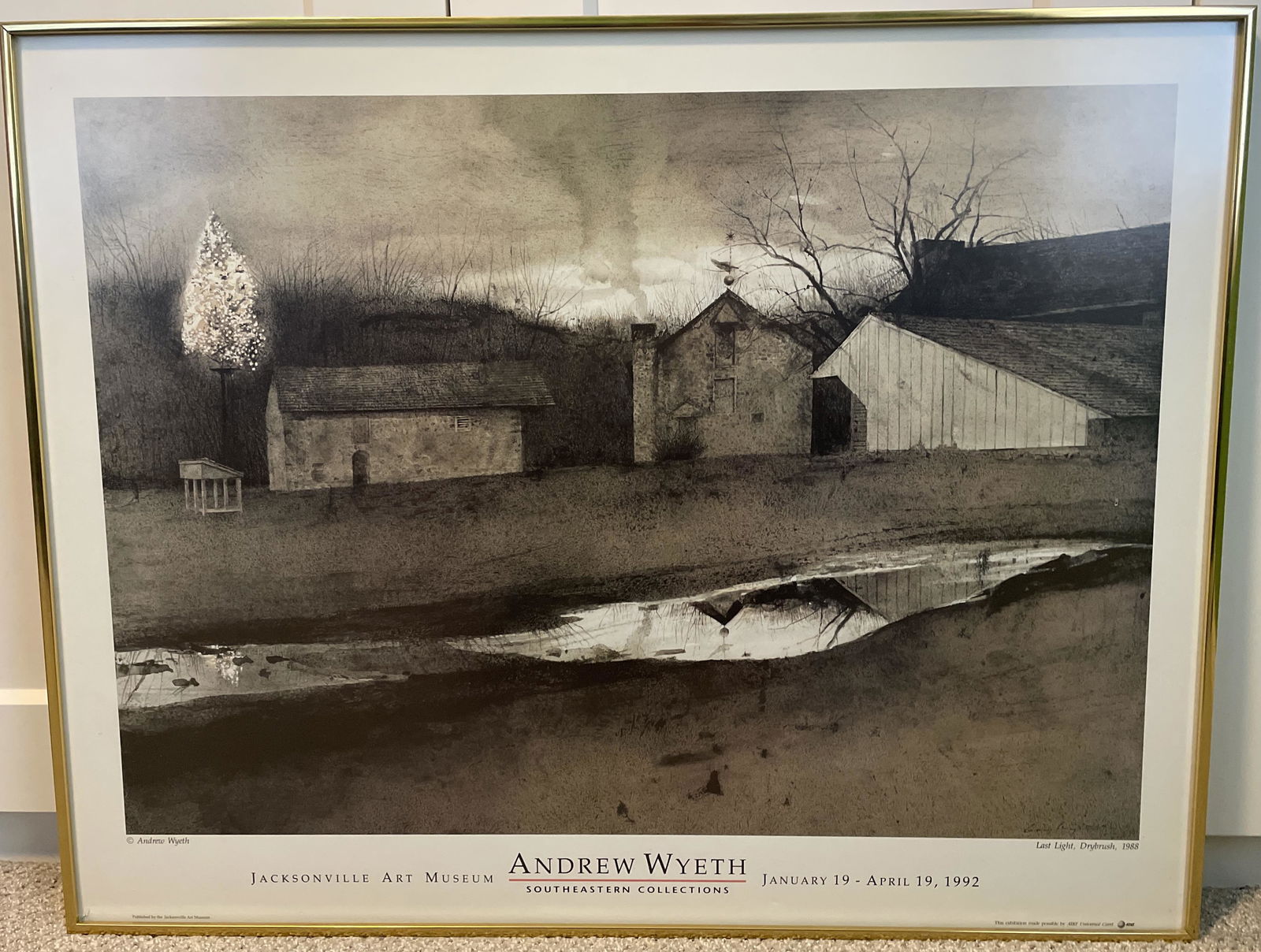 1992 ANDREW WYETH RETROSPECTIVE AT JACKSONVILLE ART (1 of 4)