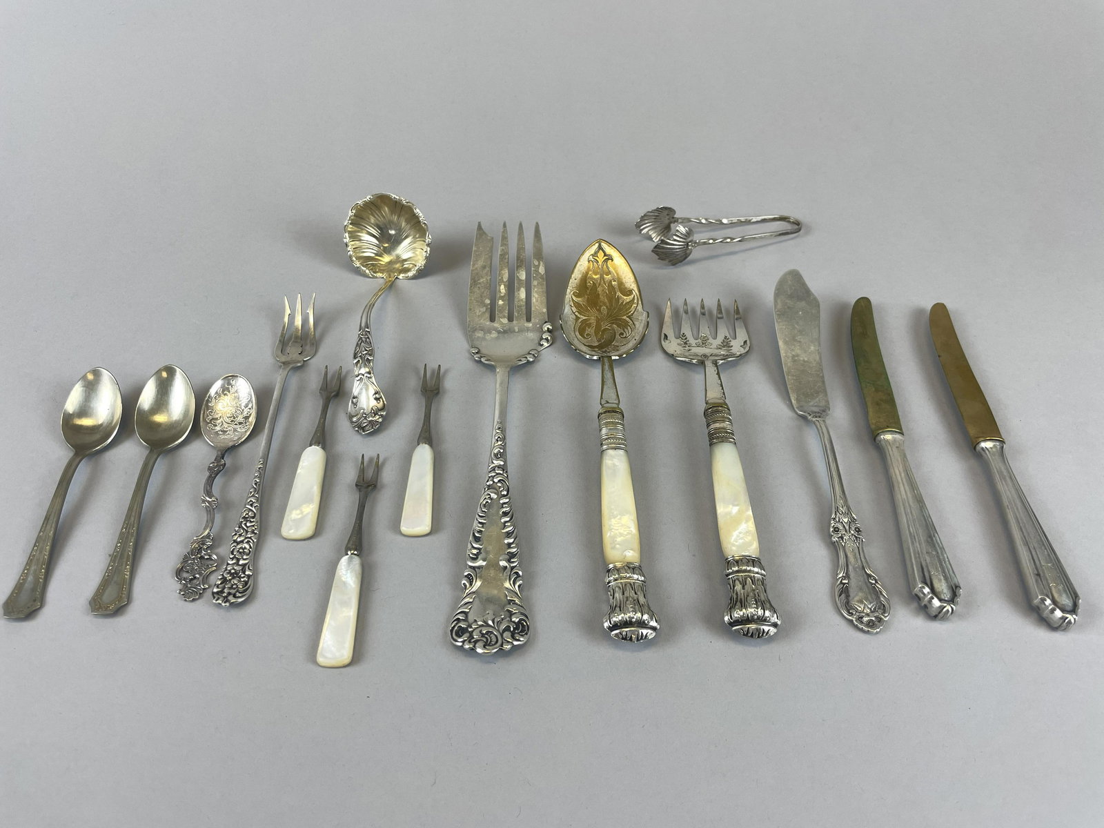 Antique Continental & Plated Silver Serving Pieces (1 of 9)