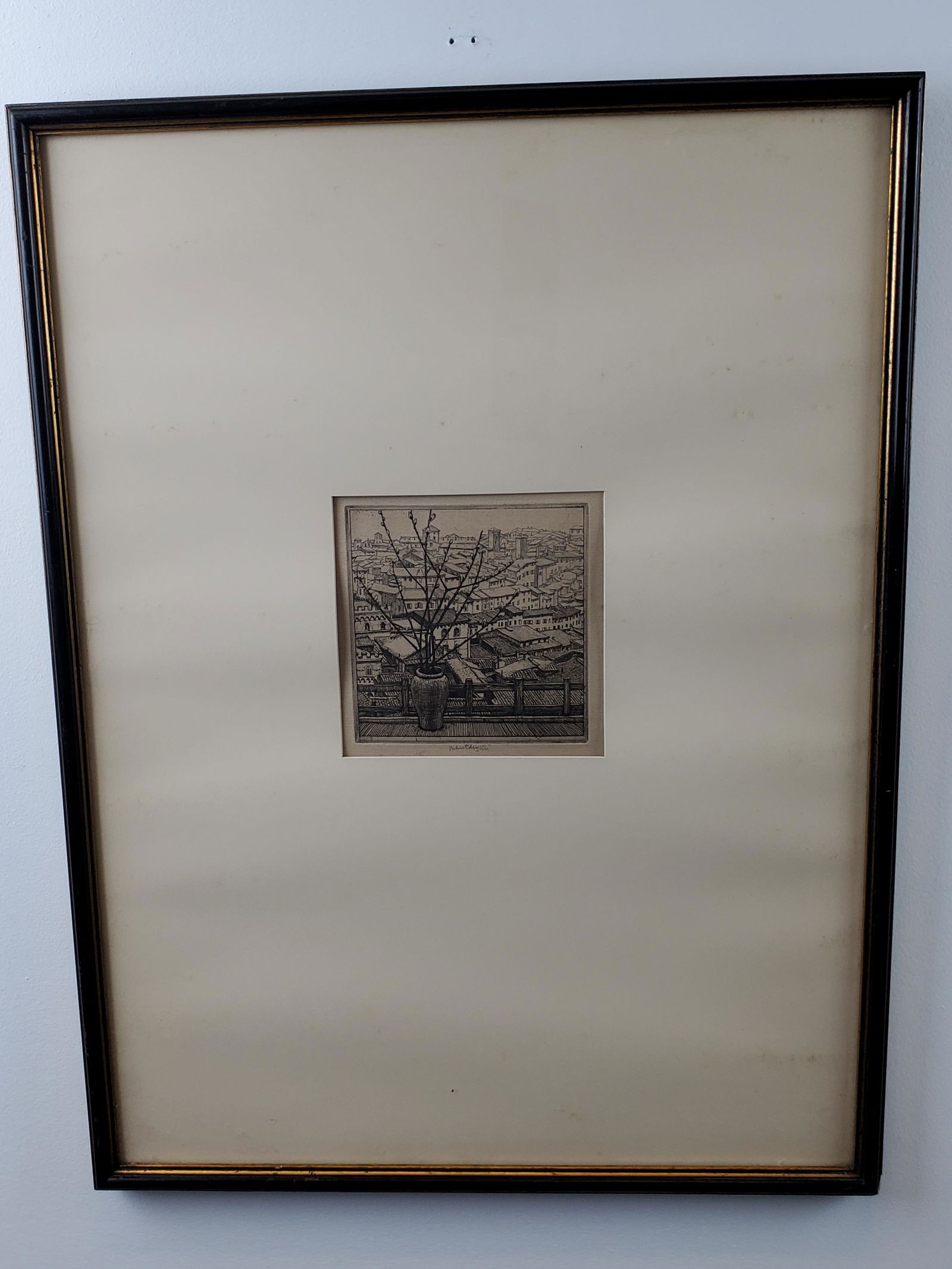 Signed Etching "Siena, Evening" by Robert Austin c1923 (1 of 5)