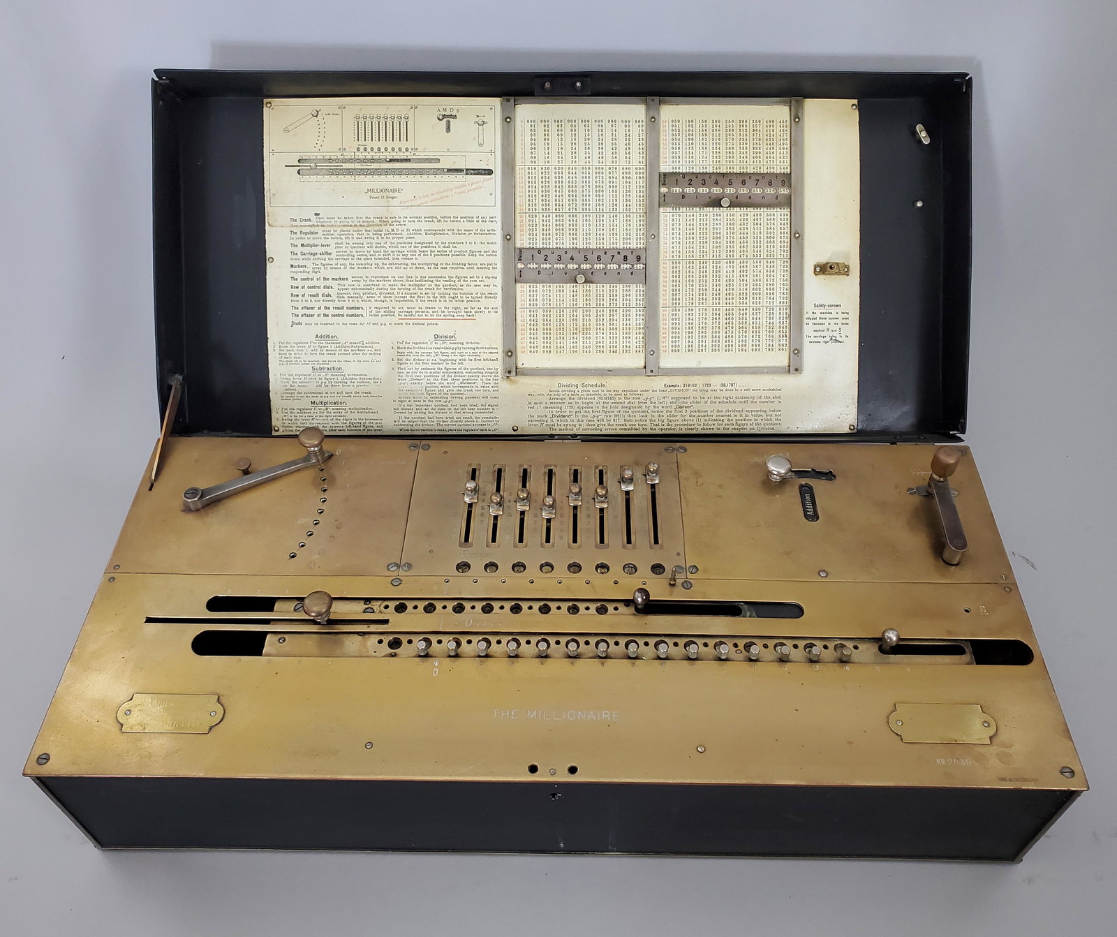 "The Millionaire" Calculating Machine, 1918 (1 of 15)