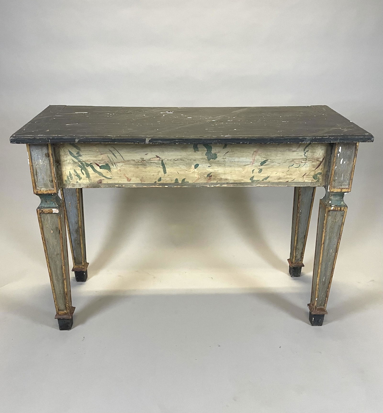 Rustic Antique Italian Painted Console Table 18/19thc. (1 of 7)