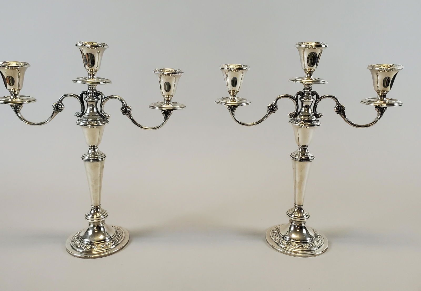 Pair of Vintage Gorham Weighted Sterling Candelabras (1 of 4)