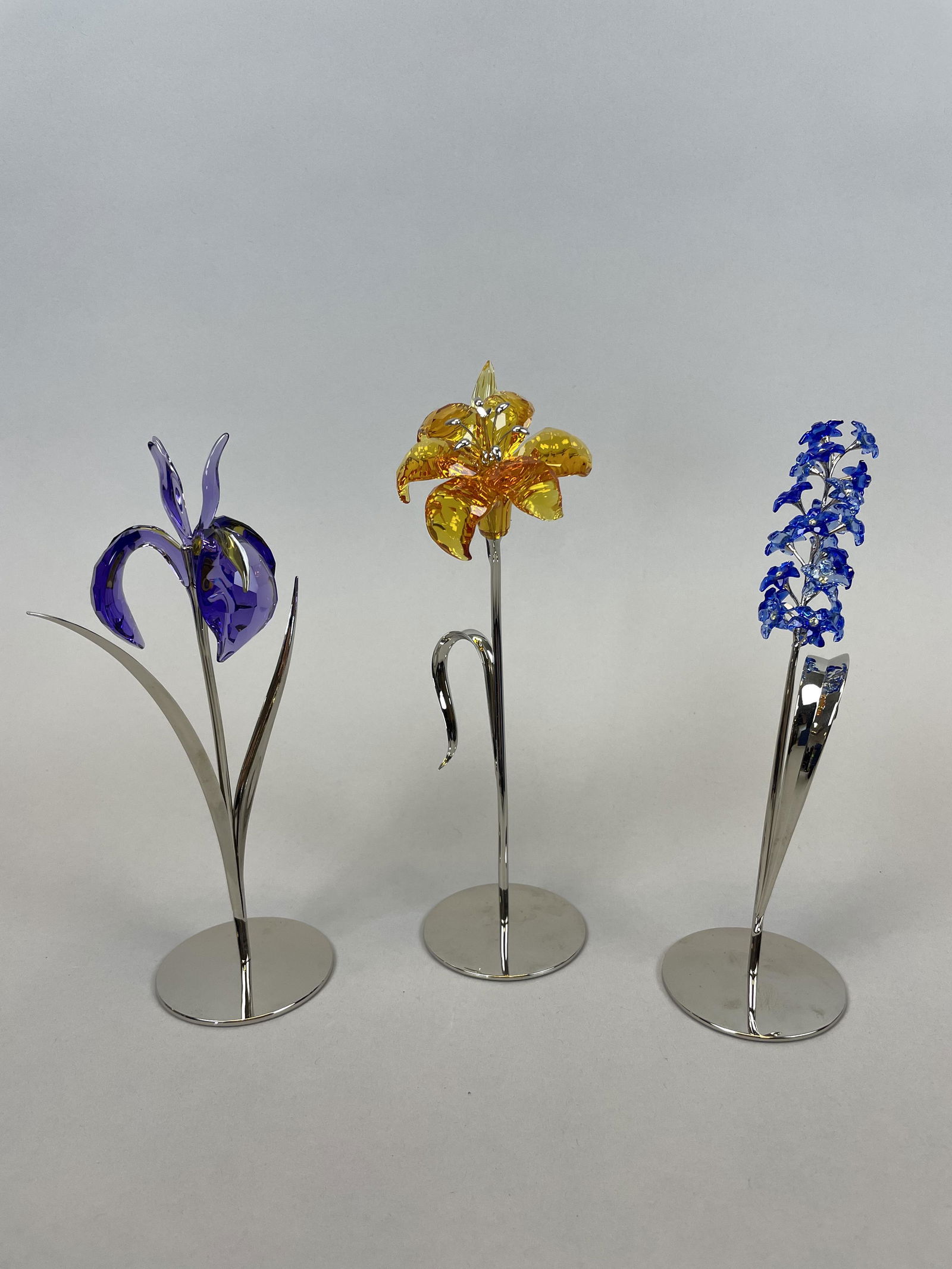Lot of Swarovski Flower Figurines, Inc. Sapphire (1 of 10)