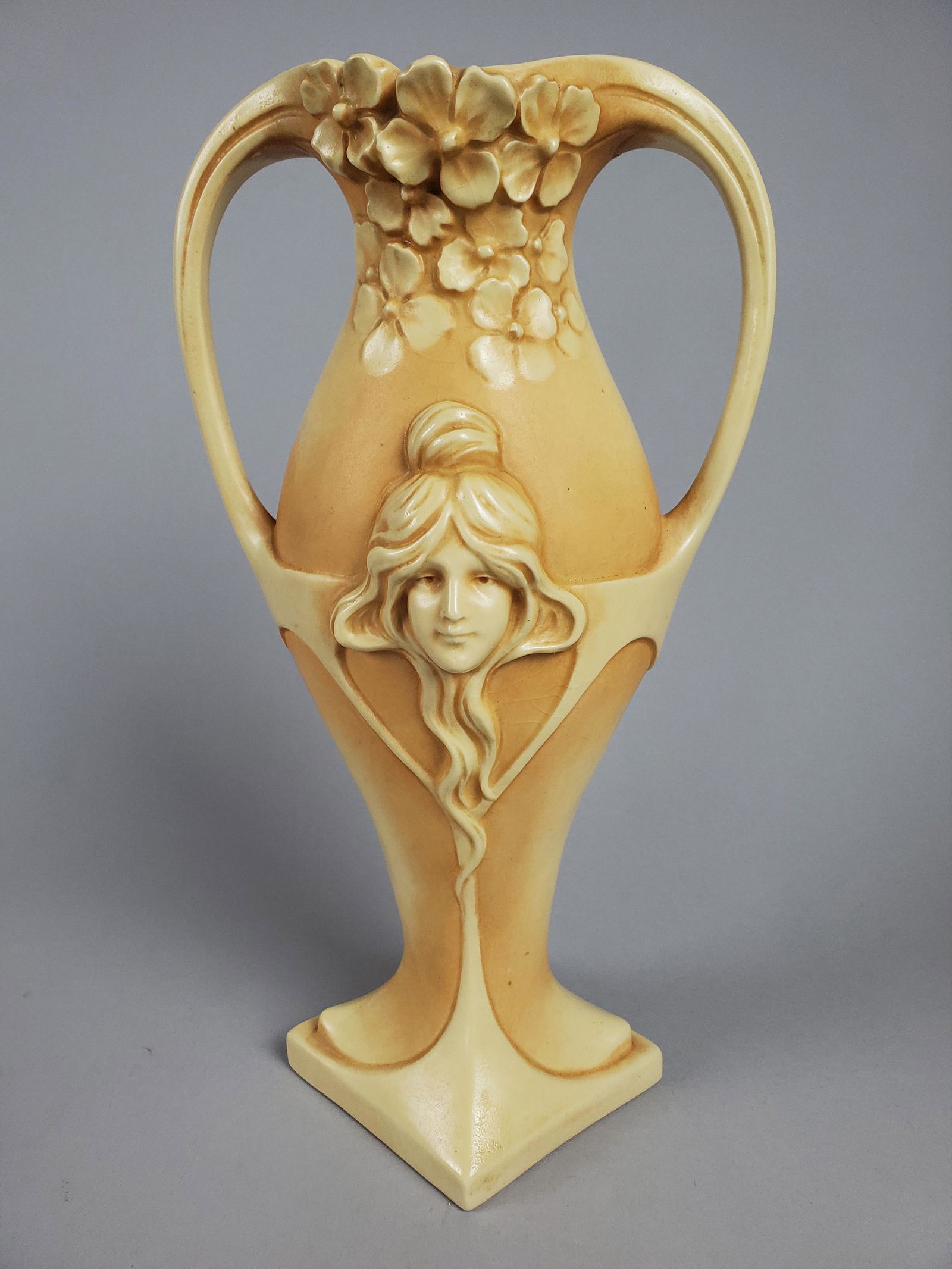 Antique Grumbach Austrian Art Nouveau Pottery Vase (1 of 8)
