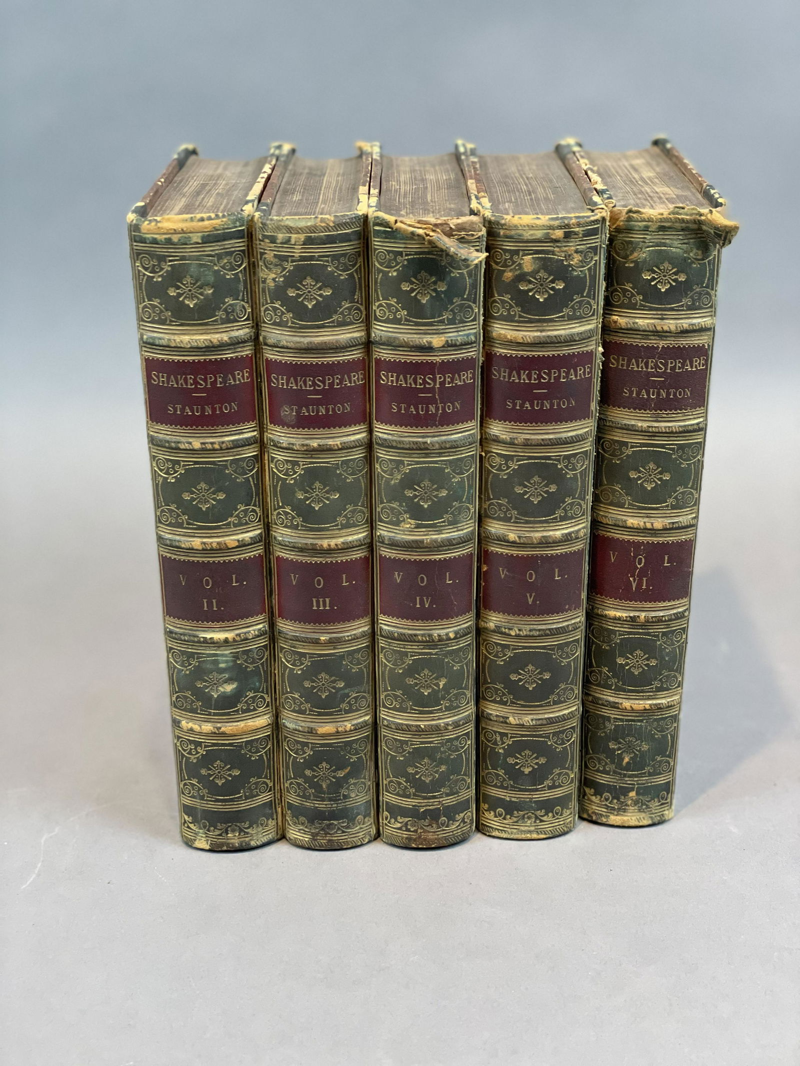 5 Volume Antiquarian Books Works of Shakespeare, 19th c (1 of 4)