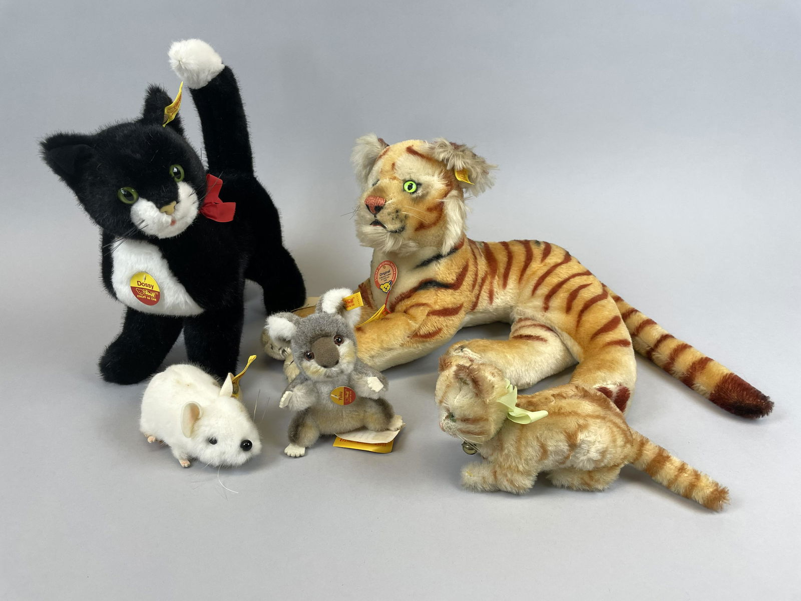 5 Contemporary Steiff Stuffed Mohair Animals (1 of 14)