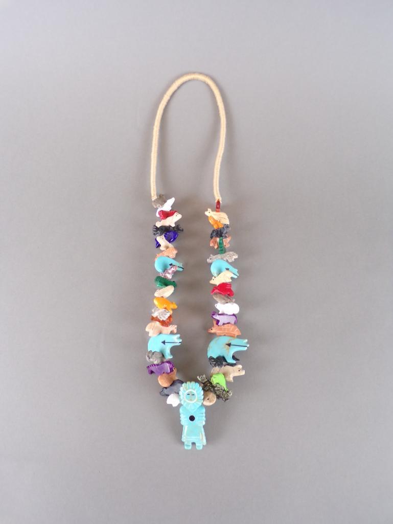 Native American Zuni Pueblo Animal Fetish Necklace (1 of 6)