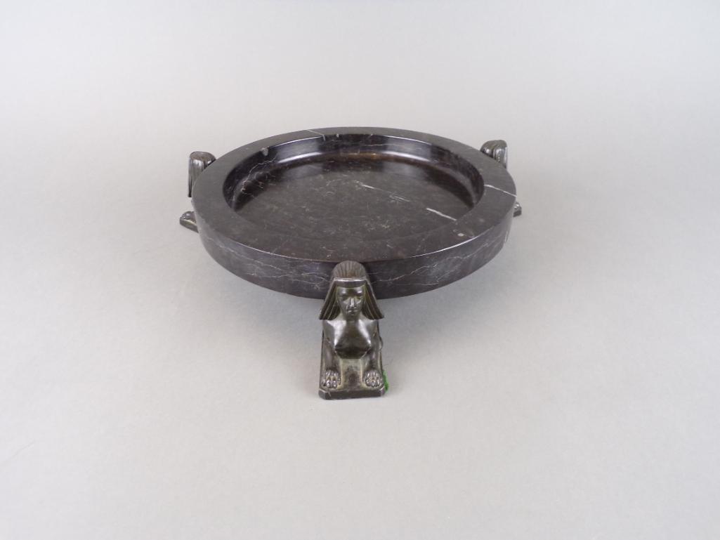 Antique 19th C Egyptian Revival Grand Tour Sphinx Tazza (1 of 7)