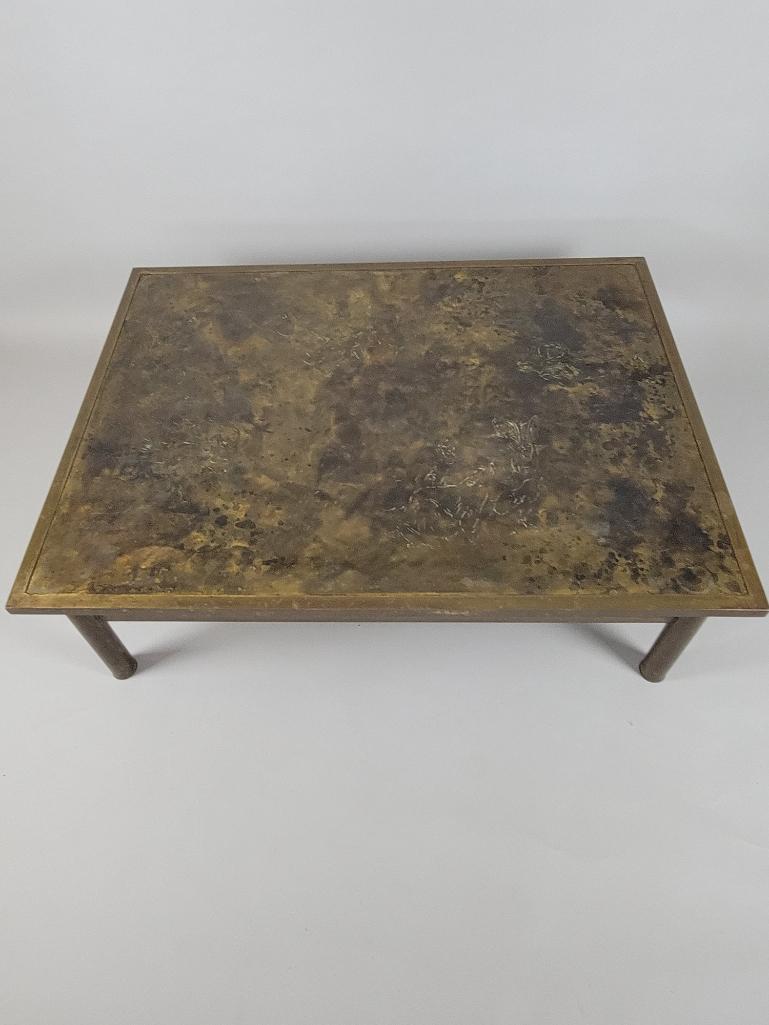 Philip Kelvin LaVerne Etched Bronze Zodiac Coffee Table (1 of 8)