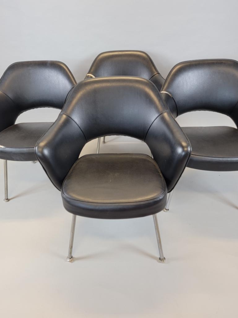 4 MCM Knoll Saarinen Executive Armchairs in Black (1 of 20)