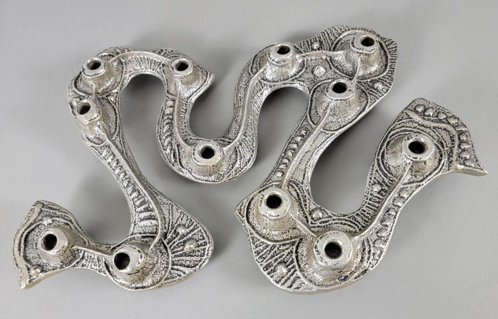 Don Drumm Brutalist Serpentine Candle Holder (1 of 5)