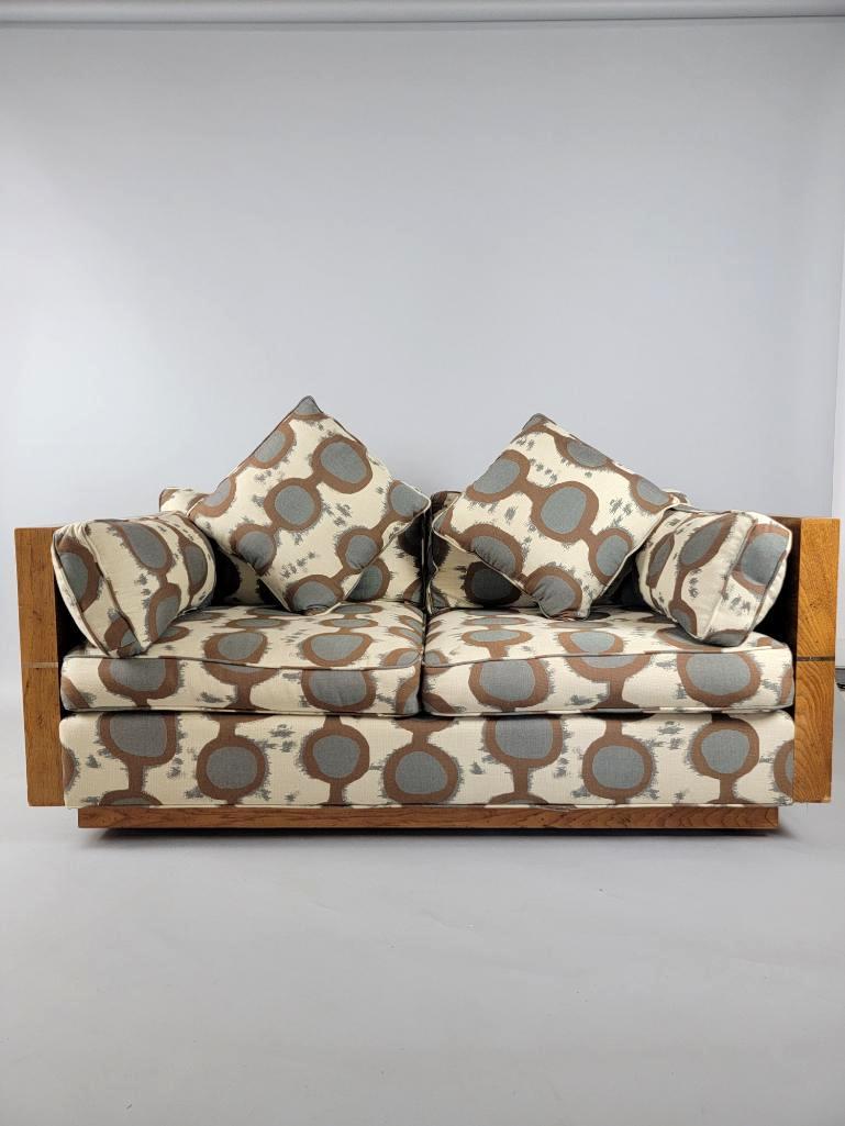 Milo Baughman for Thayer Coggin Burlwood MCM Love Seat (1 of 12)