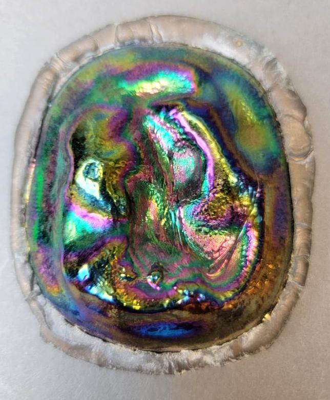 Antique Tiffany Studios Favrile Glass Turtleback Tile #2 (1 of 4)