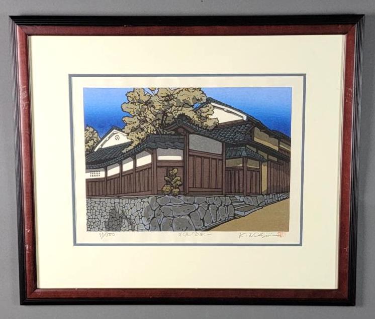Signed Woodblock Print, Katsuyuki Nishijima, Japanese #2 (1 of 11)