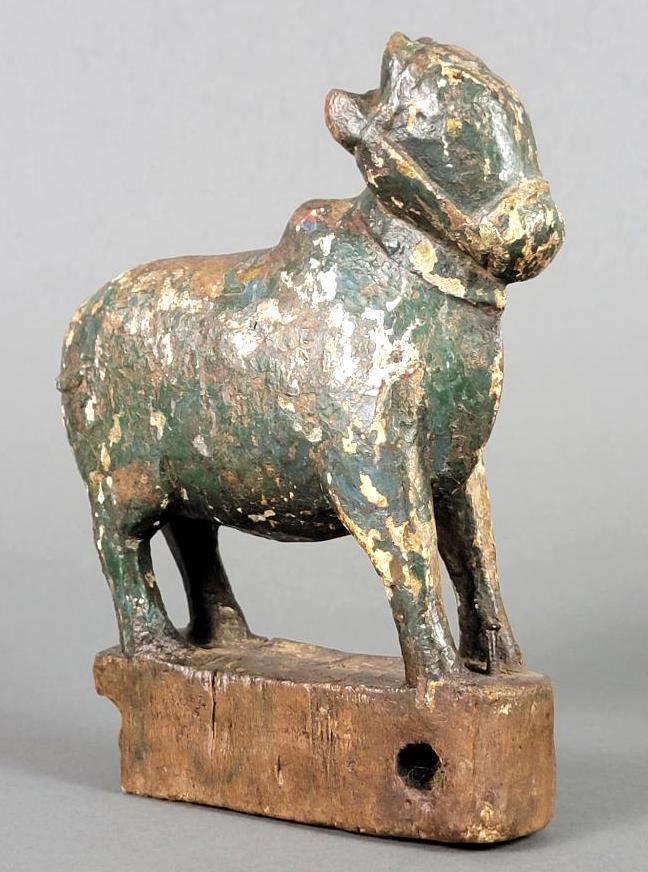 Antique Rustic and Primitive Folk Art Carving of a Donkey (1 of 10)