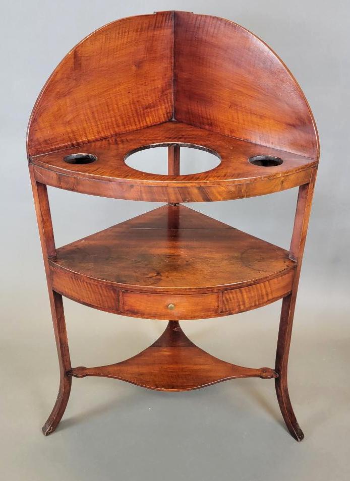 Antique Early 19th C. English Mahogany Washstand (1 of 7)