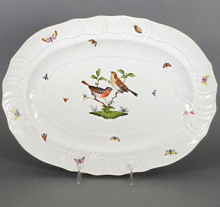 Herend Rothschild Bird & Insect 15" Serving Platter (1 of 7)