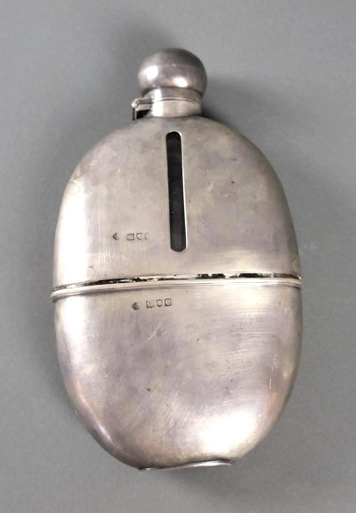 Antique William Hutton & Sons Sterling Silver Hip Flask (1 of 9)