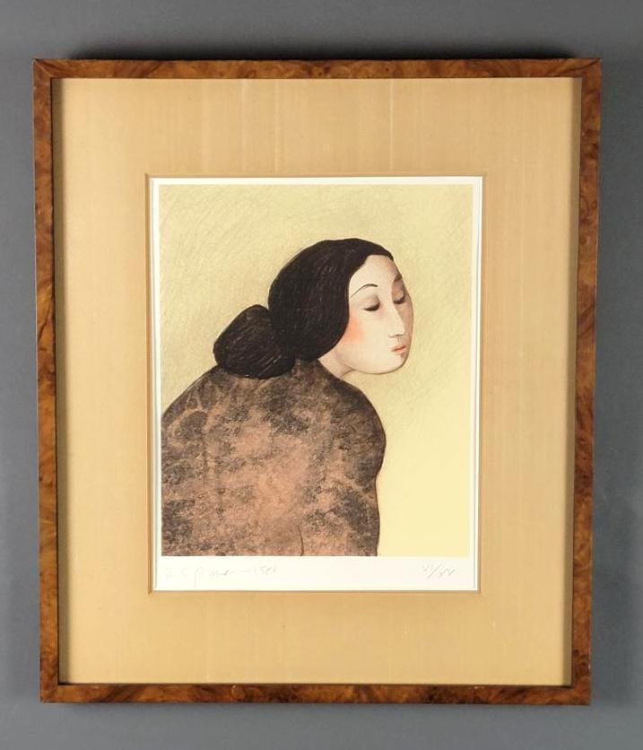 Signed LTD Edition Print of a Navajo Woman, R.C. Gorman (#1) (1 of 7)