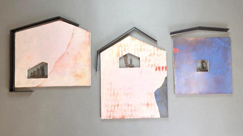 Enameled Copper Wall Art Sculpture, Gretchen Goss, Cleveland School (1 of 15)