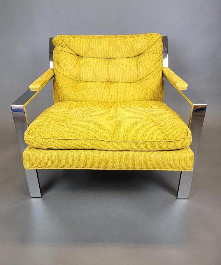 MCM Cy Mann Chrome Lounge Chair, circa 1970's (1 of 10)
