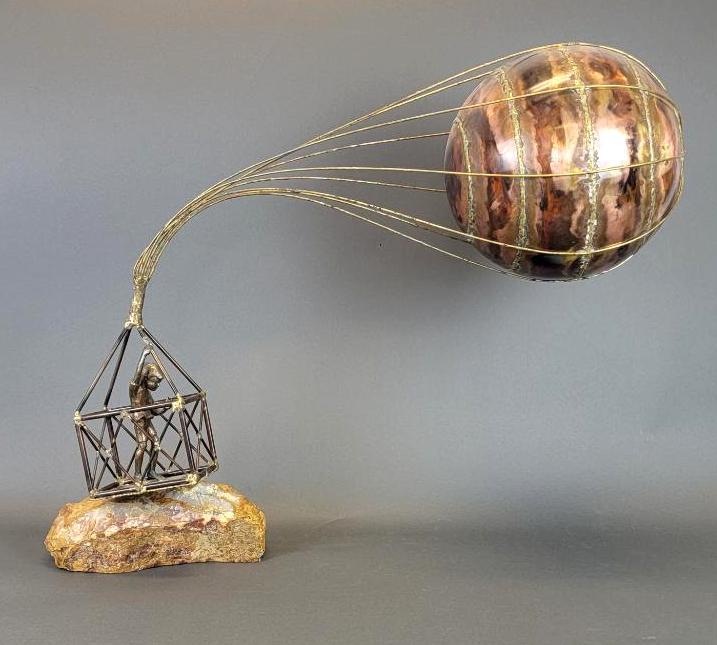 Brian Bijan MCM Hot Air Balloon Boy Sculpture (1 of 8)