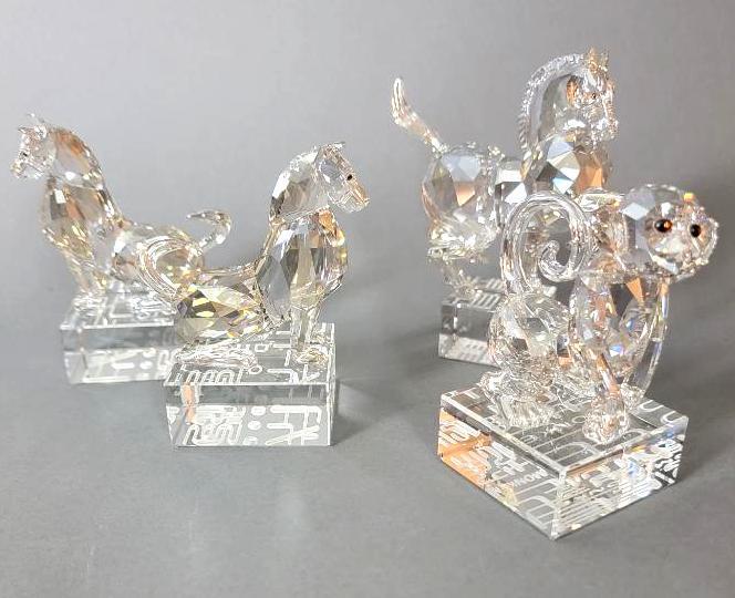 Lot of 4 Swarovski Chinese Zodiac Crystal Figurines (1 of 16)