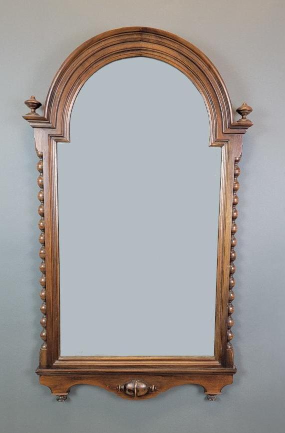 Kittinger Solid Walnut Gothic Revival Mirror (1 of 9)