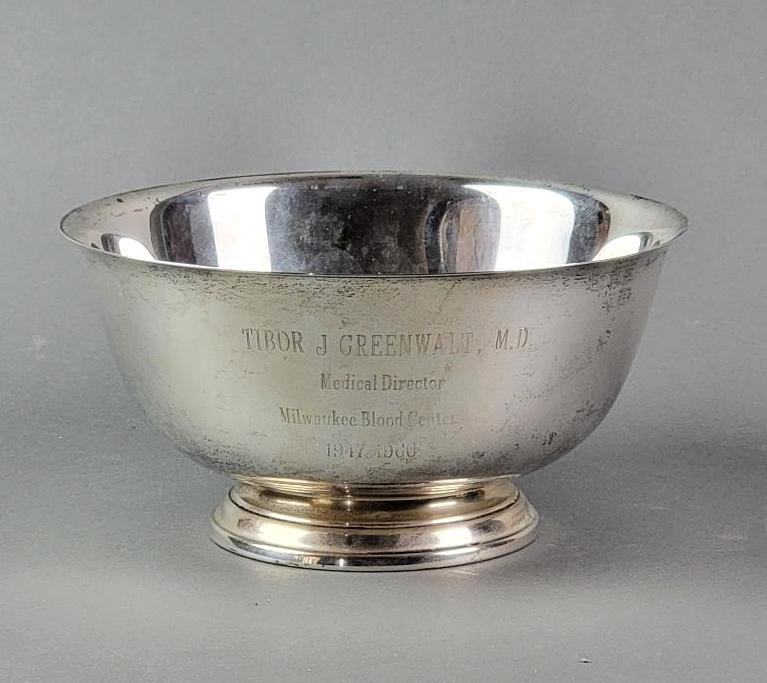 Large International Sterling Silver Bowl, Paul Revere Reproduction (1 of 2)