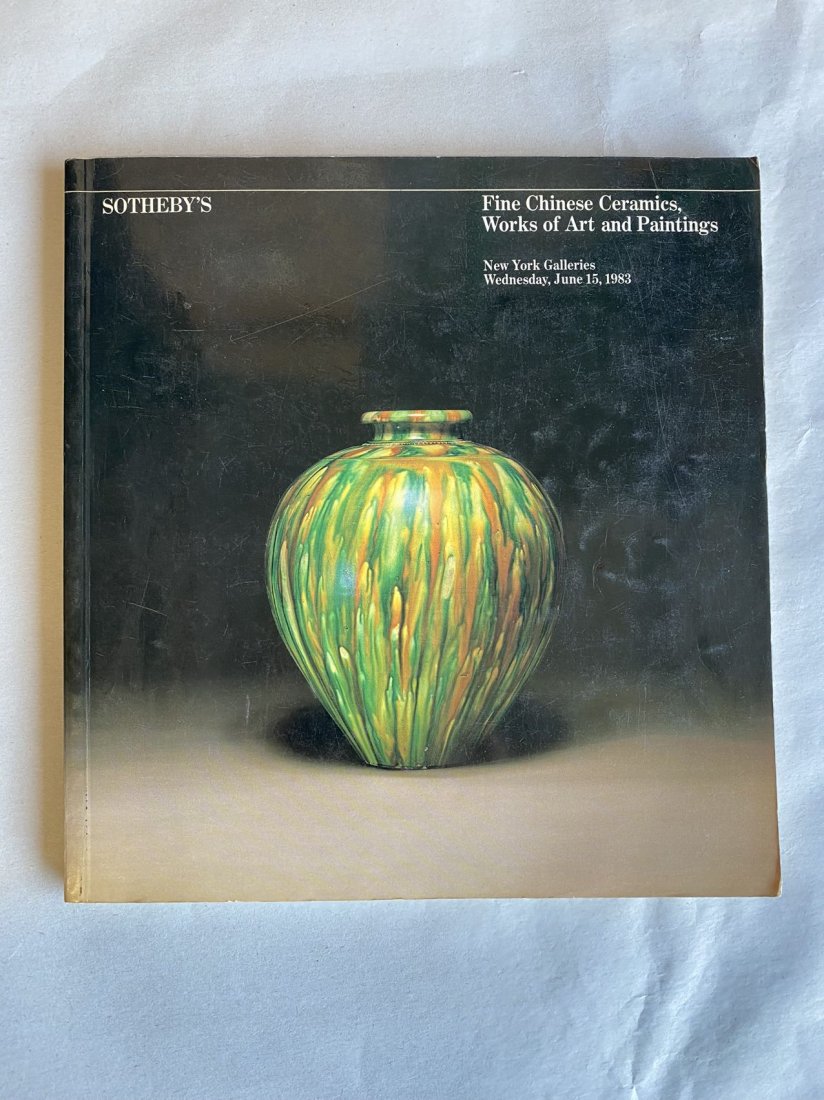 NY Sotheby's 1983 Fine Chinese Ceramics, Works of Art and Paintings (1 of 3)