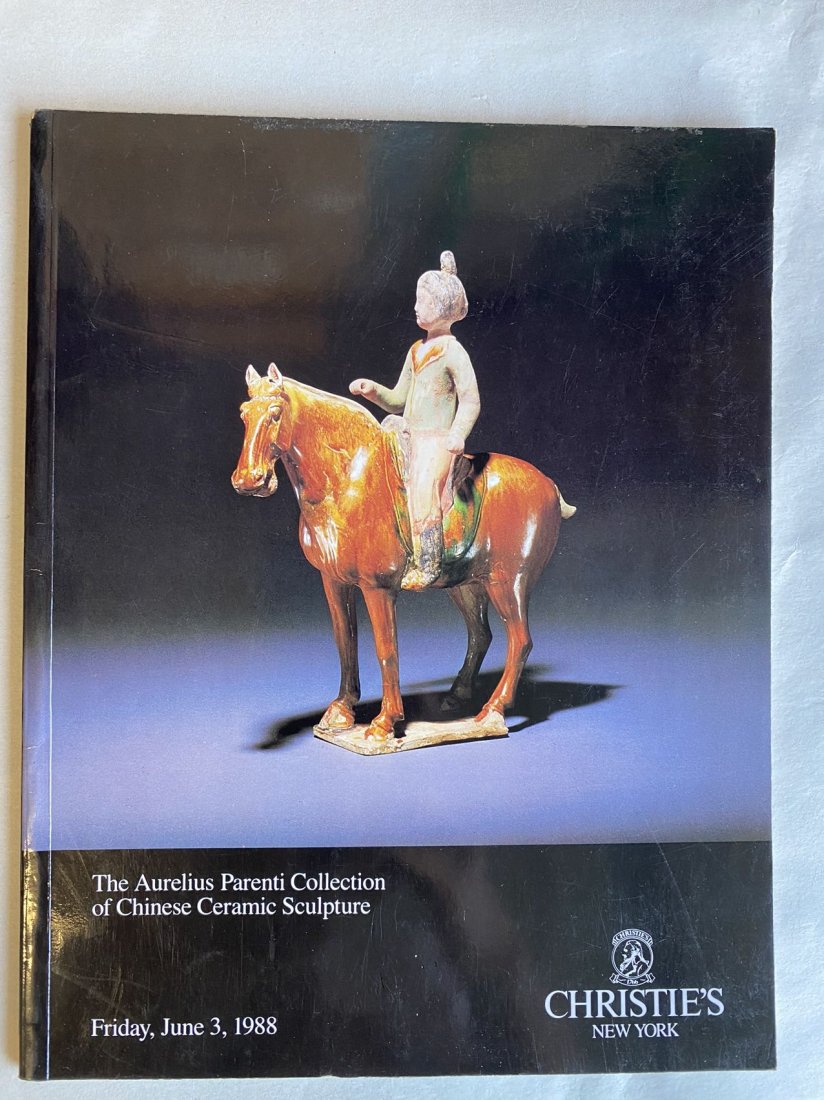 NY Christie's 1988 The Aurelius Parenti Collection of Chinese Ceramic Sculpture (1 of 3)