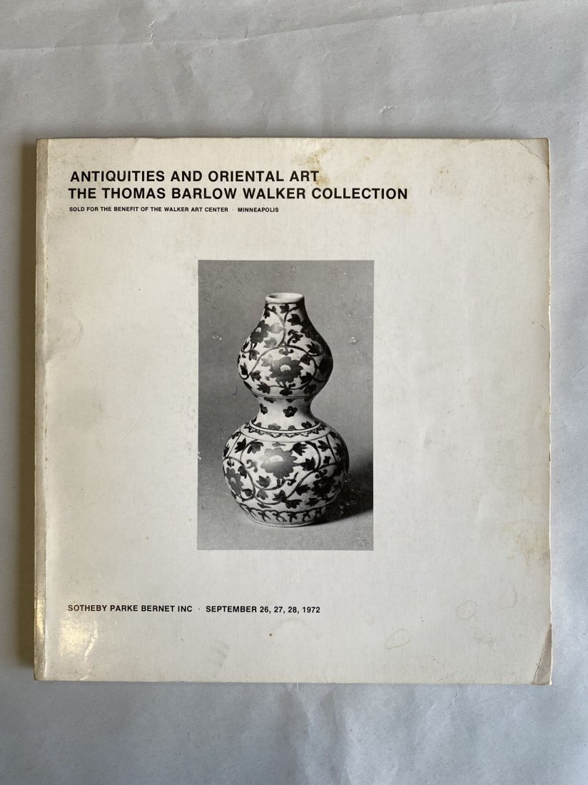 NY Sotheby's 1972 Antiquities and Oriental Art The Thomas Barlow Walker Collection (1 of 3)