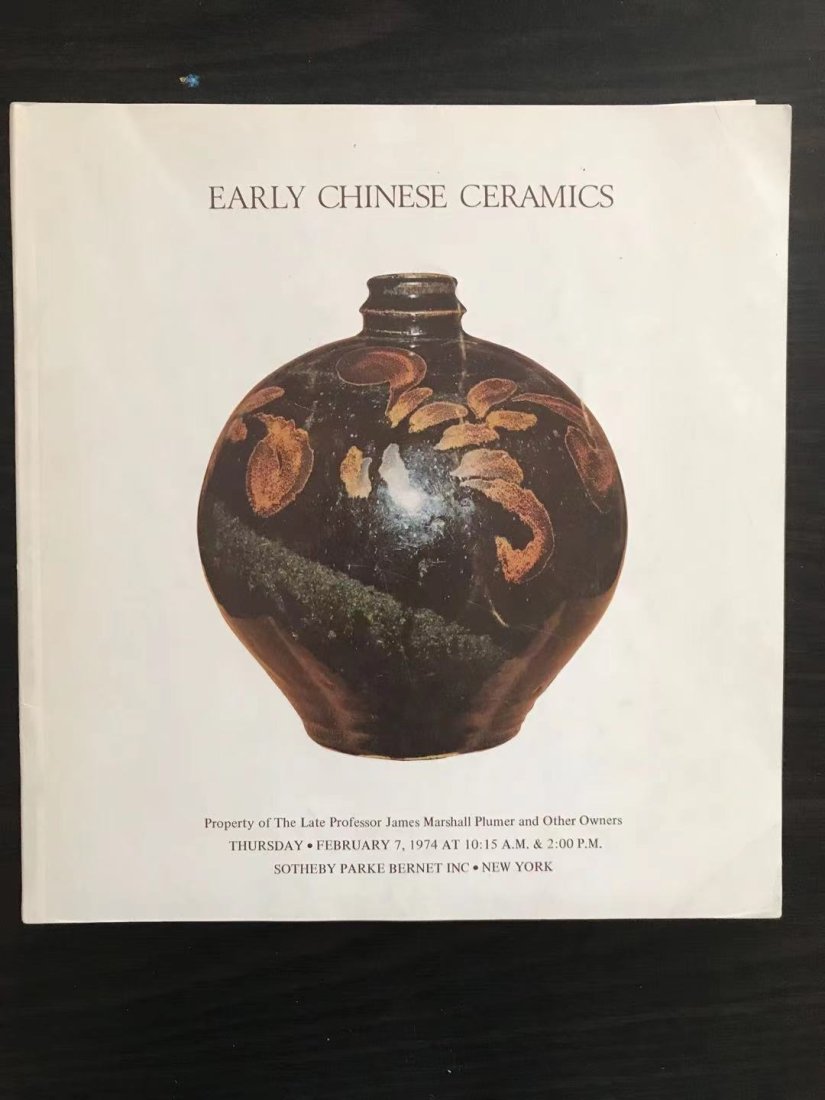 NY Sotheby's 1974 Early Chinese Ceramics (1 of 3)