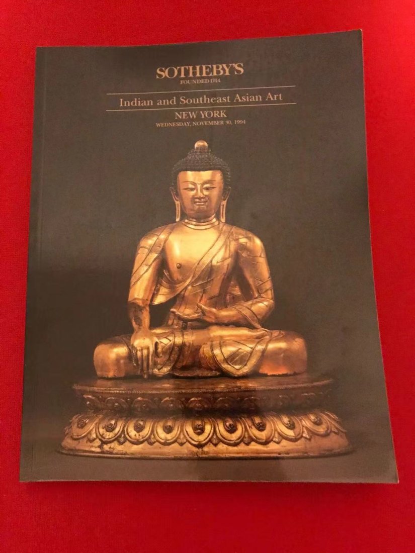 NY Sotheby's 1994 Indian and Southeast Asian Art: NY Sotheby's 1994 Indian and Southeast Asian Art , good condition!