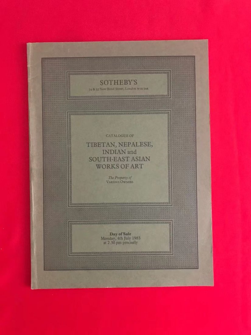 LD Sotheby's 1983 Tibetan, Nepalese, Indian and South-East Asian Works of Art (1 of 3)