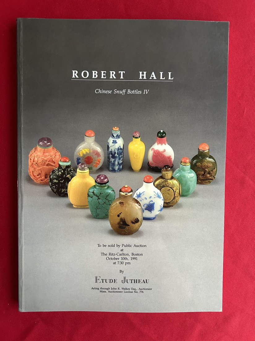 Robert Hall Chinese Snuff Bottles  1991 Public Auction ( heavy catalog) (1 of 3)