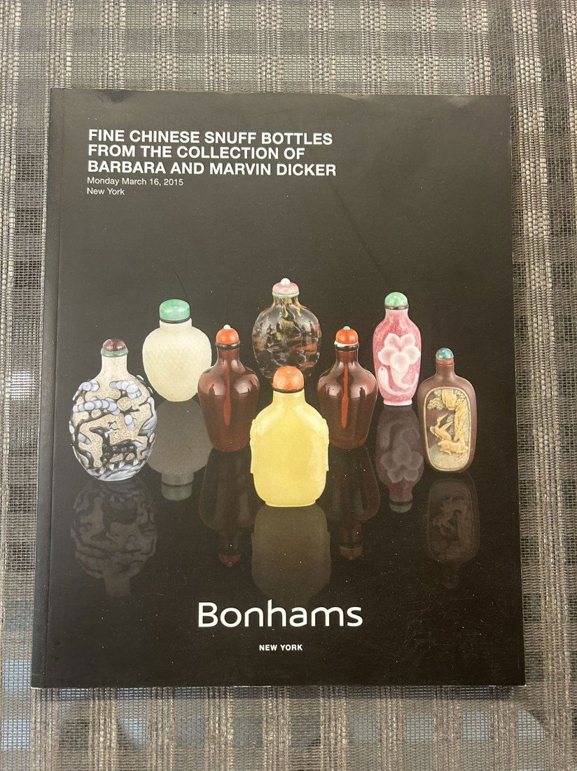NY Bonhams 2015 Fine Chinese Snuff Bottles The Collection of Barbara and Marvin Dicker (1 of 3)