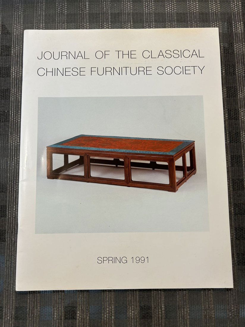 Journal of the classical Chinese Furniture Society Spring 1991 (1 of 3)