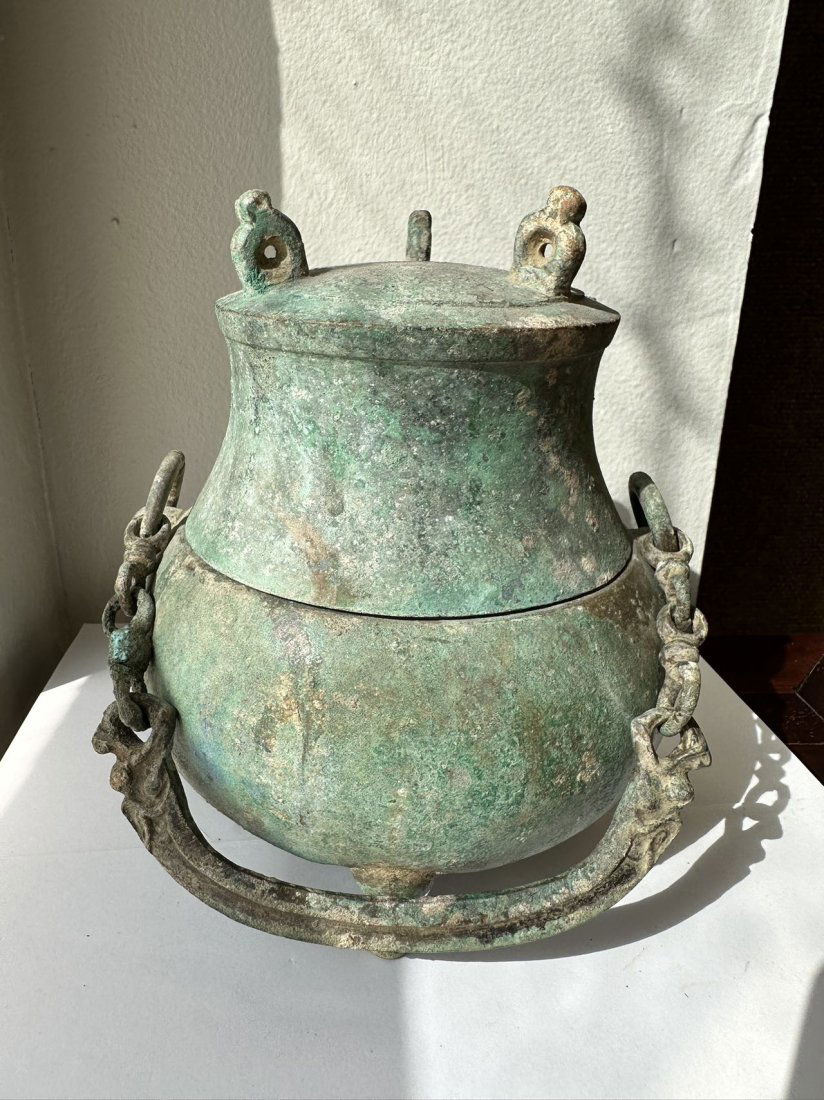 Han Dynasty Bronze TI LIANG Pot (1 of 13)
