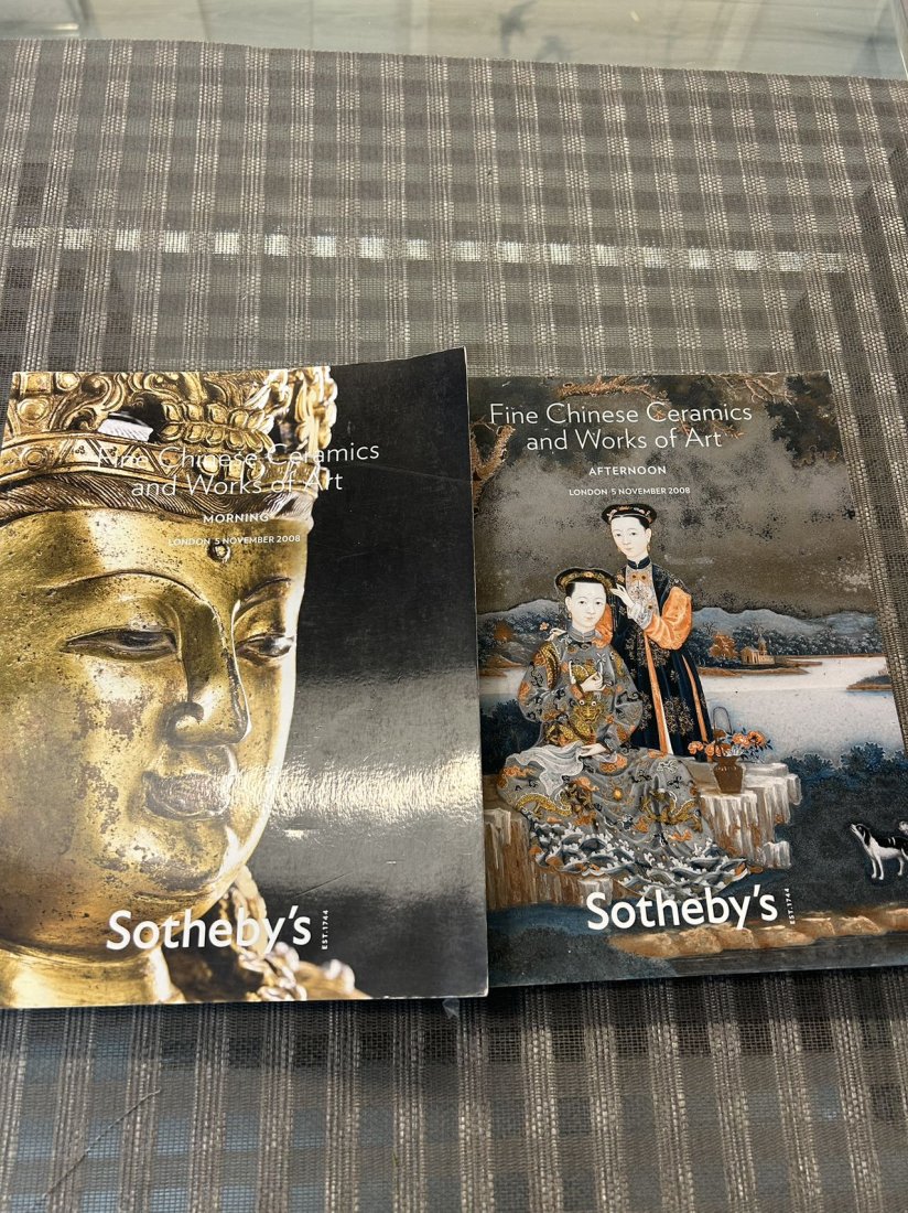 2 Volume LD Sotheby's 2008 Fine Chinese Ceramics and Works of Art ( morning and afternoon): 2 Volume LD Sotheby's 2008 Fine Chinese Ceramics and Works of Art ( morning and afternoon), good condition!