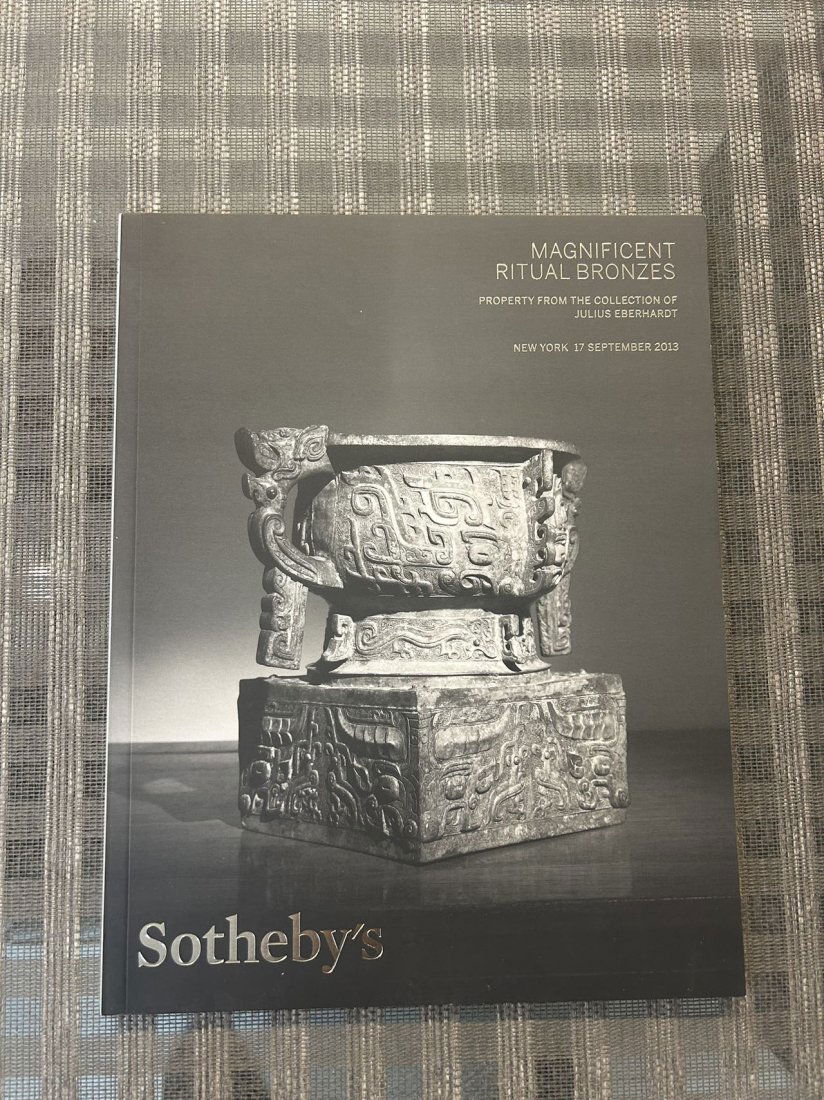 NY Sotheby's 2013 Magnificent Ritual Bronzes The Collection of Julius Eberhardt (1 of 3)