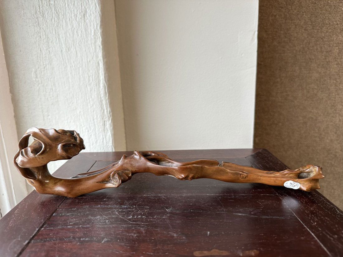 Qing Dynasty HuangYang Wood Root Shaped RUYI (1 of 20)