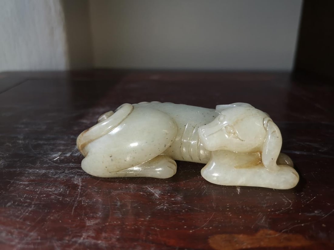 Probably 18/19th Century Jade Carving Dog Ornament (1 of 8)